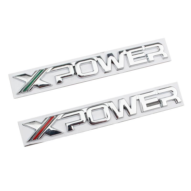 Car Modification MG6X-POWER Car Logo X Logo Metal Body Side Standard Installation Suitable for MG 6/5