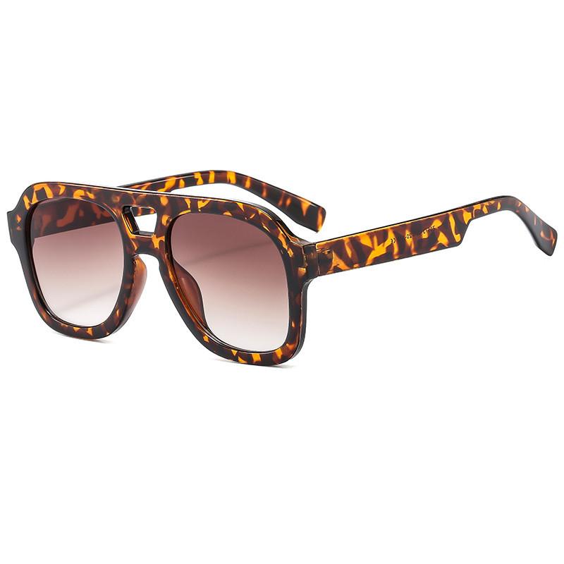 Модные пилотные солнцезащитные очки с двойным мостом для мужчин и женщин с защитой от УФ-лучей UV400 для путешествий и активного отдыха