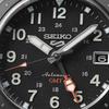 Seiko Мужские механические часы 5 Sports GMT с черным кожаным ремешком SSK025K1