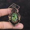Copper Ruby Zoisite Pendant Copper Wire Wrapped Gemstone Pendant Designer Pendant Copper Jewelry Handmade Pendant Wire Wrap Jewelry For Gift