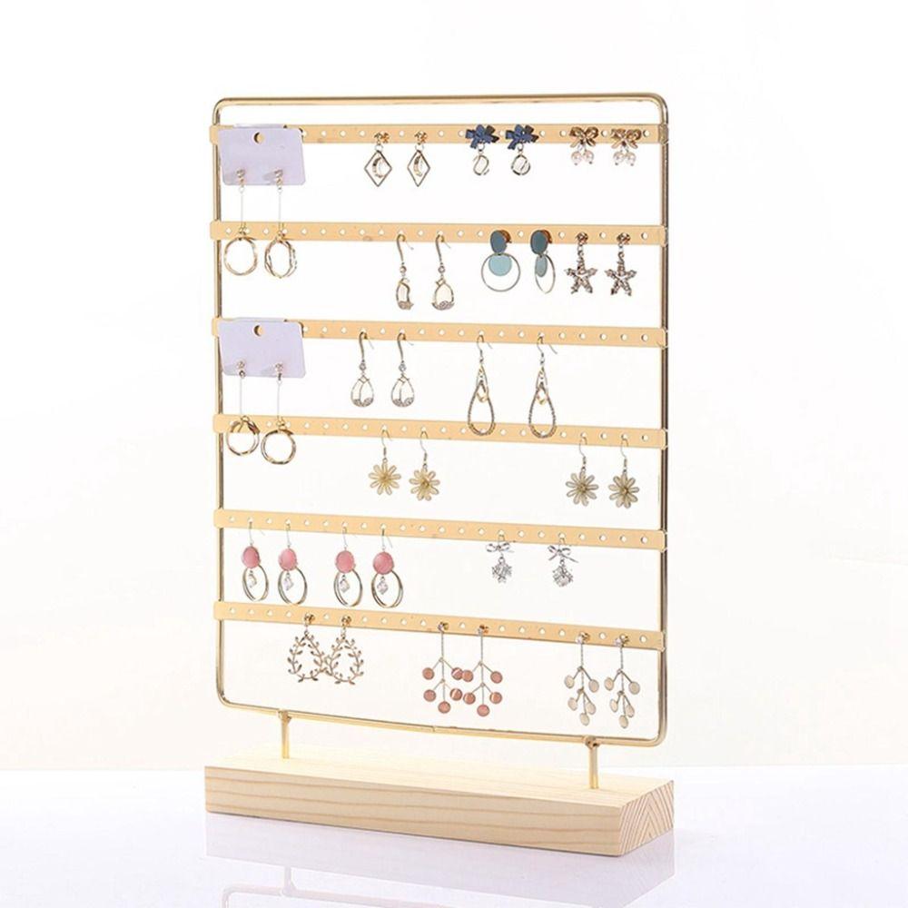 Large Capacity Jewelry Display Stand DIY Earrings Storage Rack Room Decoration