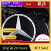 New C200 E200  For Mercedes Benz 3D ABS logo The front grille star logo badge mirror bottom for Mercedes-Benz W167 GLC GLE CLS 2