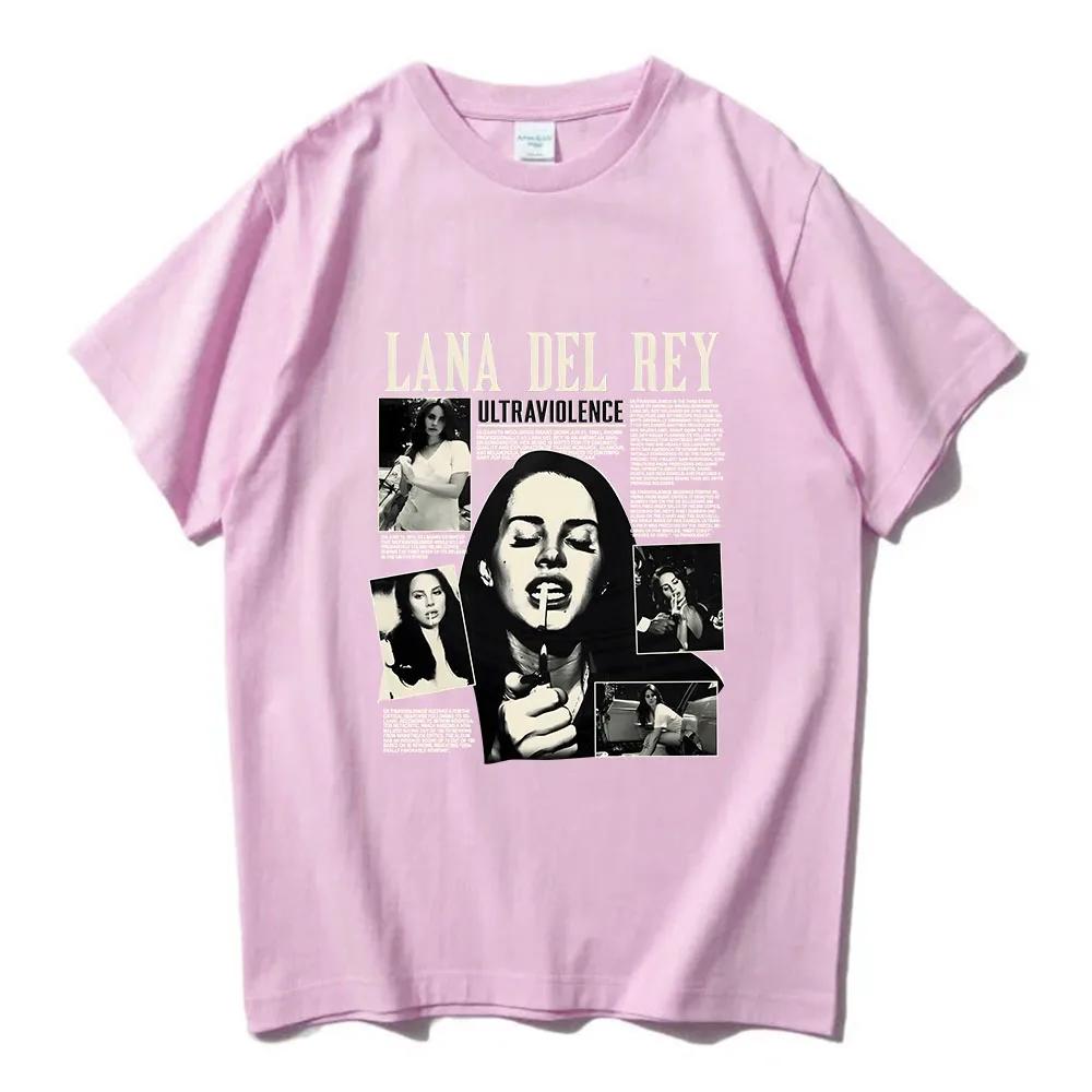 Lana Del Rey Singer Printing T-shirt Short Sleeve Cotton Soft Tee-shirt Spring Summer Casual /WoTshirts Camisas O-neck