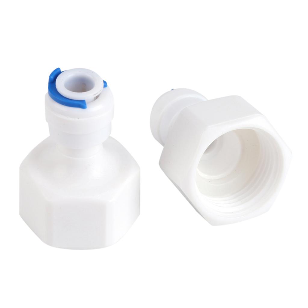 6 шт. 1/4 OD трубки к 1/2 Female Push-in быстроразъемному соединению для фильтра для воды обратного осмоса