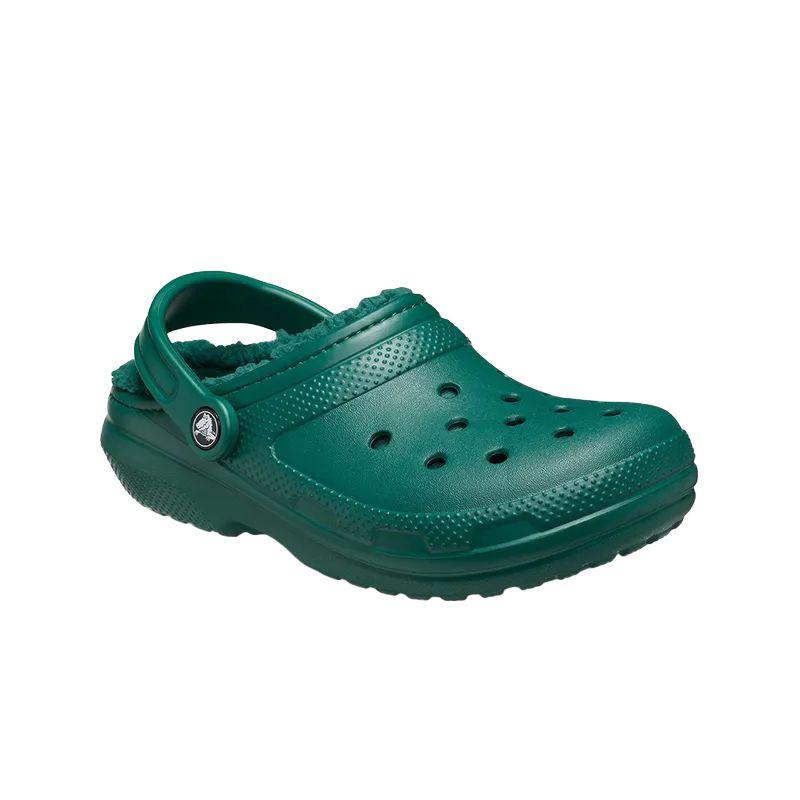 Crocs Теплые, легкие и удобные круглые тапочки-сабо для мужчин и женщин изумрудные
