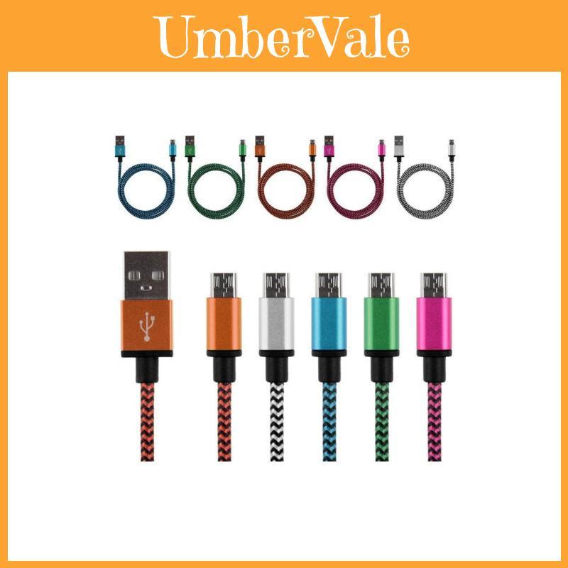 Вневременной дизайн 3/6/10 футов Алюминиевый плетеный кабель Micro USB для синхронизации данных и зарядки для вашего телефона Android