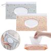 Flip Cover Cosmetic Pouch With Buckle Tissue Box Fashion Wet Wipe Pouch  Baby Product