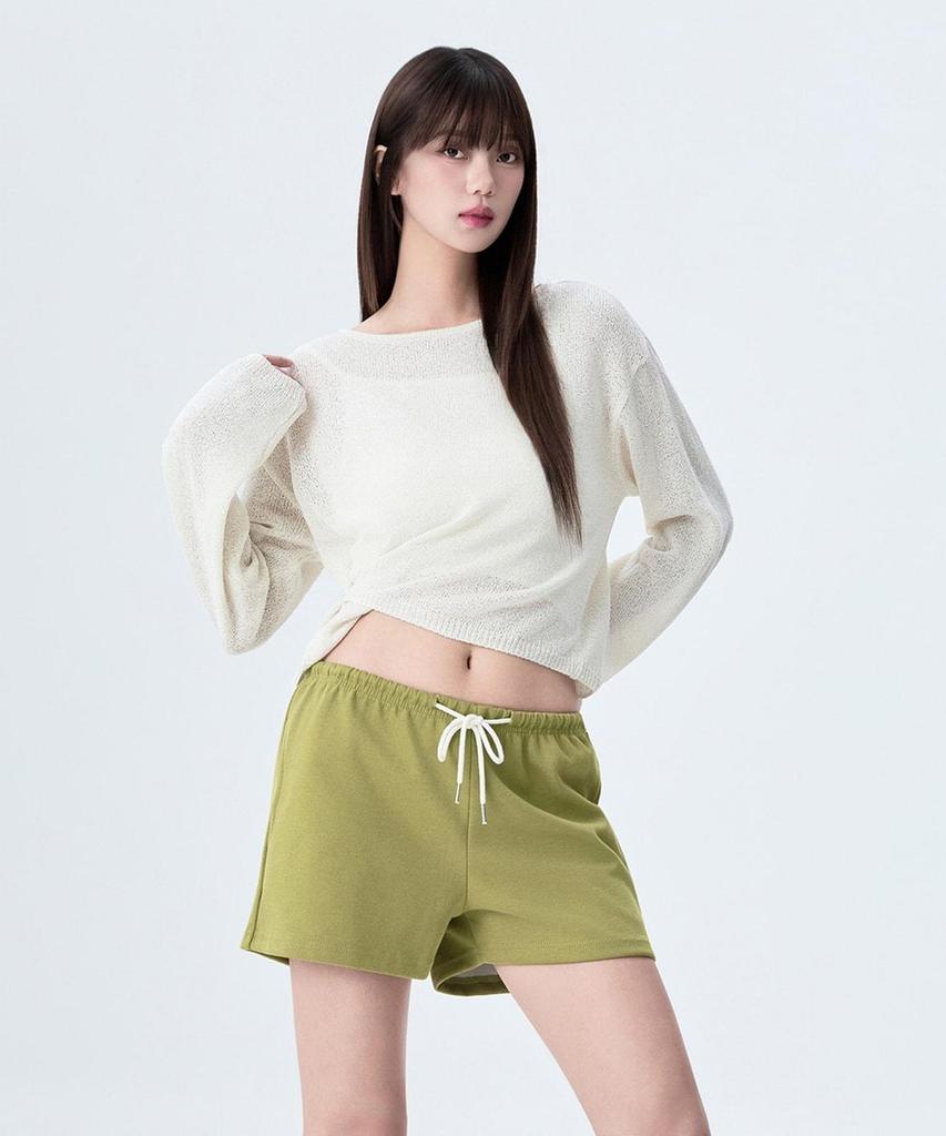 MIXXO Boat Neck Wrap Button Knit_Miwkag761T