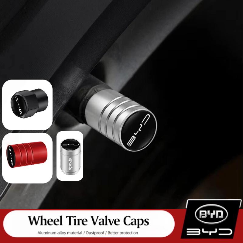 Wheel Tyre Valve Cap Tire Air Valve Stem Dust Cover For BYD Atto 3 Dolphin Seal Seal U Sealion 7 Tang Dolphin Surf Atto 2 Stem Caps1