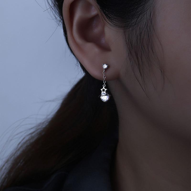 Романтичные серьги Planet Star Temperament Light Luxury Student, женские трендовые серьги