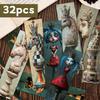 32pcs, Mysterious Chess Bookmark, Back To School Season, Christmas, Halloween, Suitable for Teachers, Readers, and Birthdays.
