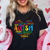 Female Clothing Live Love Accept Autism Awareness T-shirts for Women Awareness Month Graphic Y2k Tops Autism Summer Tshirts