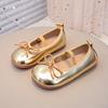 Spring and Autumn New Style Girls Princess Shoes Comfortable Trendy Soft Sole Leather Shoes