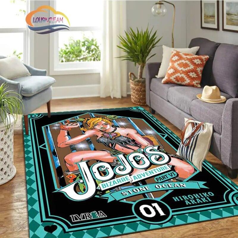 JoJo's Bizarre Adventure Stone Ocean серия Аниме Ковер и коврик для гостиной, украшение большой площади, коврик для дивана, коврик для спальни.