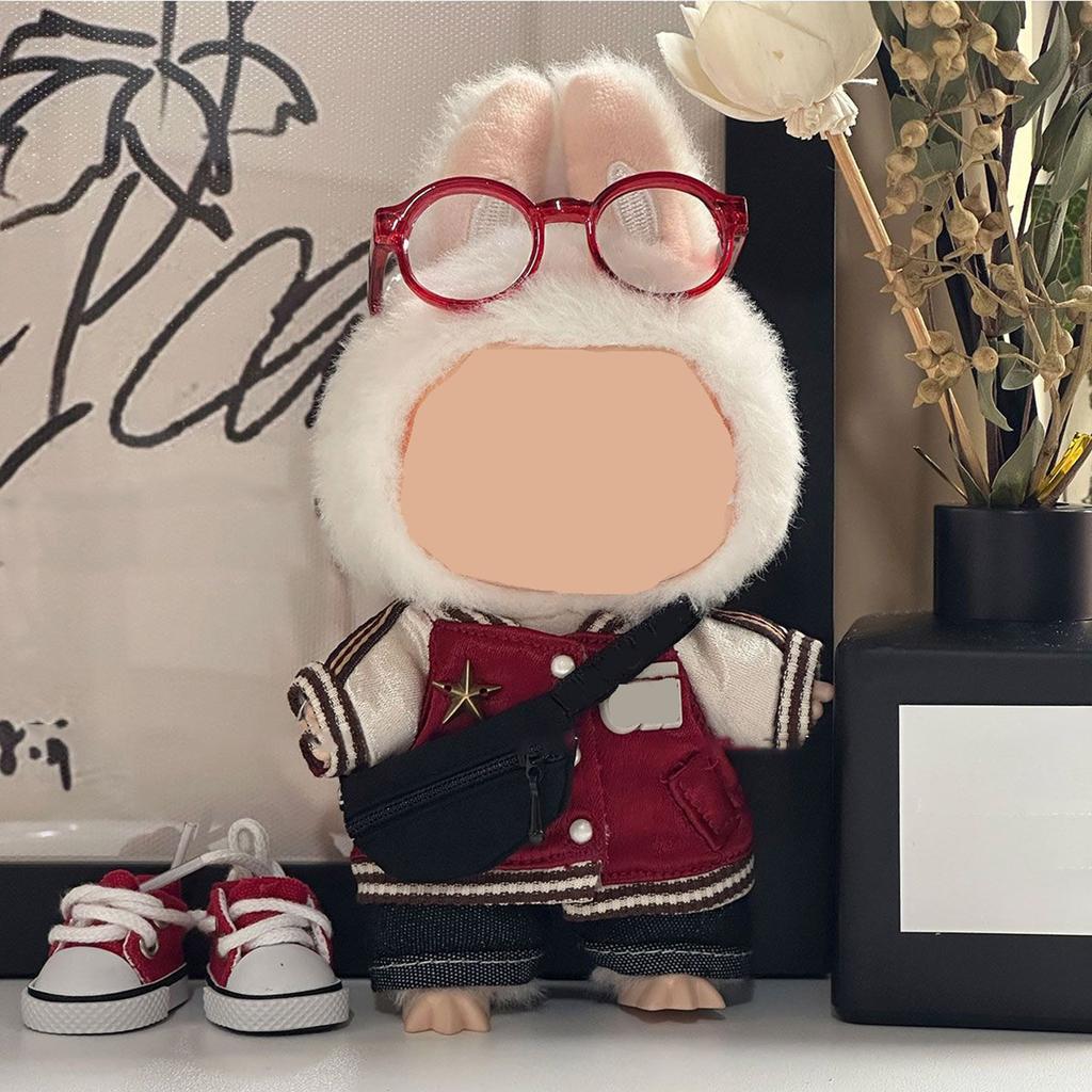 First And Second Generation Baby Clothes 17cm Doll Sitting Party Clothes Accessories Overalls