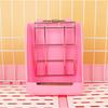 Small Pet Hay Feeder with Lightweight Spring Design and Bite-resistant Metal Edges, Space-saving Rabbit Hay Rack,Feeding Device