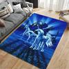Mystical Unicorns Under Moonlight suitable as a non-slip mat for the living room or bedroom sofa