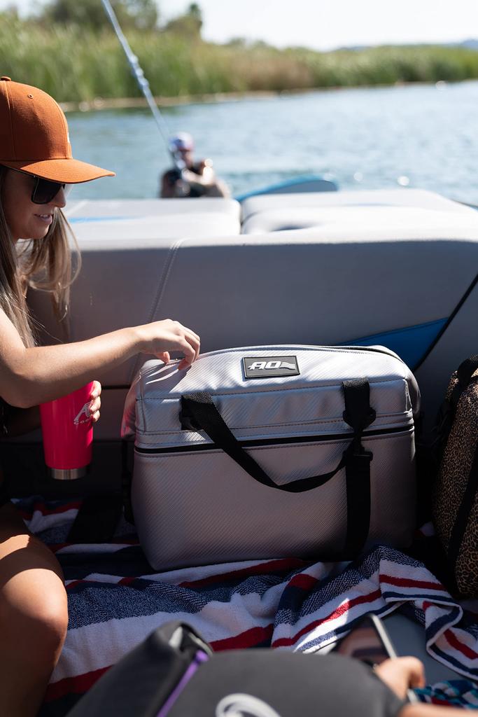 AO Coolers Мягкий термосумка на 12 банок, Carbon, Серебристый, 11 л, Устойчивая к пятнам, Легкая, Изолированный контейнер-холодильник, Холодильный мешок для активного отдыха, Кемпинга,