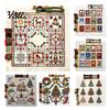 DIY Christmas Ornaments Making Cross Stitch Kit, Winter Holiday Embroidery Xmas Handcraft Kits Tree Craft Kit for Adults, Home Decor Creative