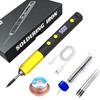 Portable Digital Soldering Iron Kit Adjustable Temp Constant Temperature Welding Pen for Household DIY Electronic Circuit Board