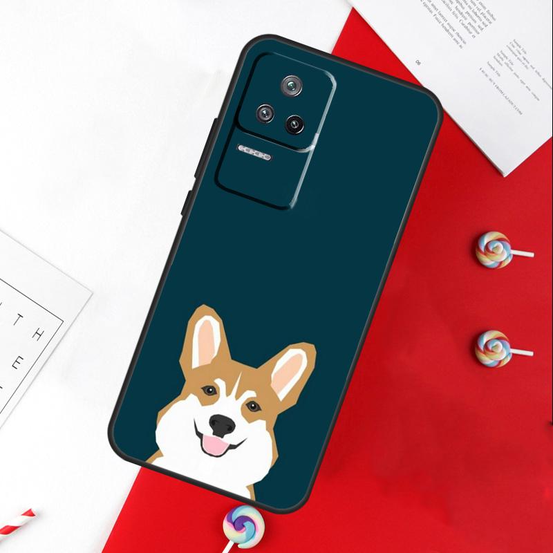 Чехол Корги и Бабл-ти для Xiaomi 14T 11T 12T 13T Pro 13 14 15 Ultra POCO X7 Pro X3 X5 X6 F5 F6 M6 Pro