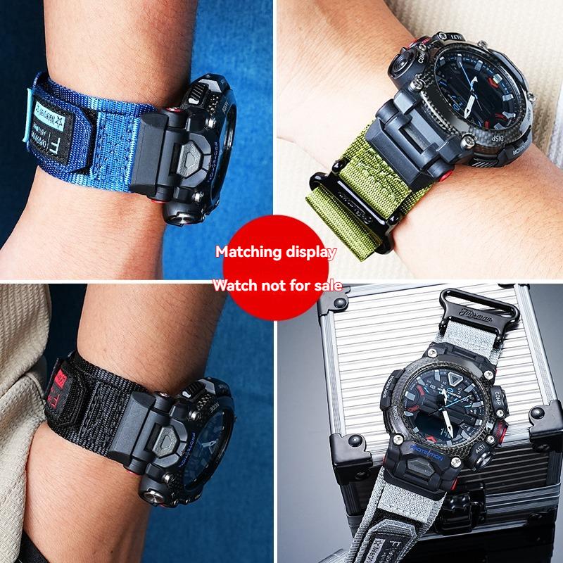 Для Casio G-SHOCK GRAVITYMASTER GR-B200 Водонепроницаемый Нейлоновый Холщовый Ремешок для Часов для Мужчин | Спортивный Ремешок для Серии Aviation