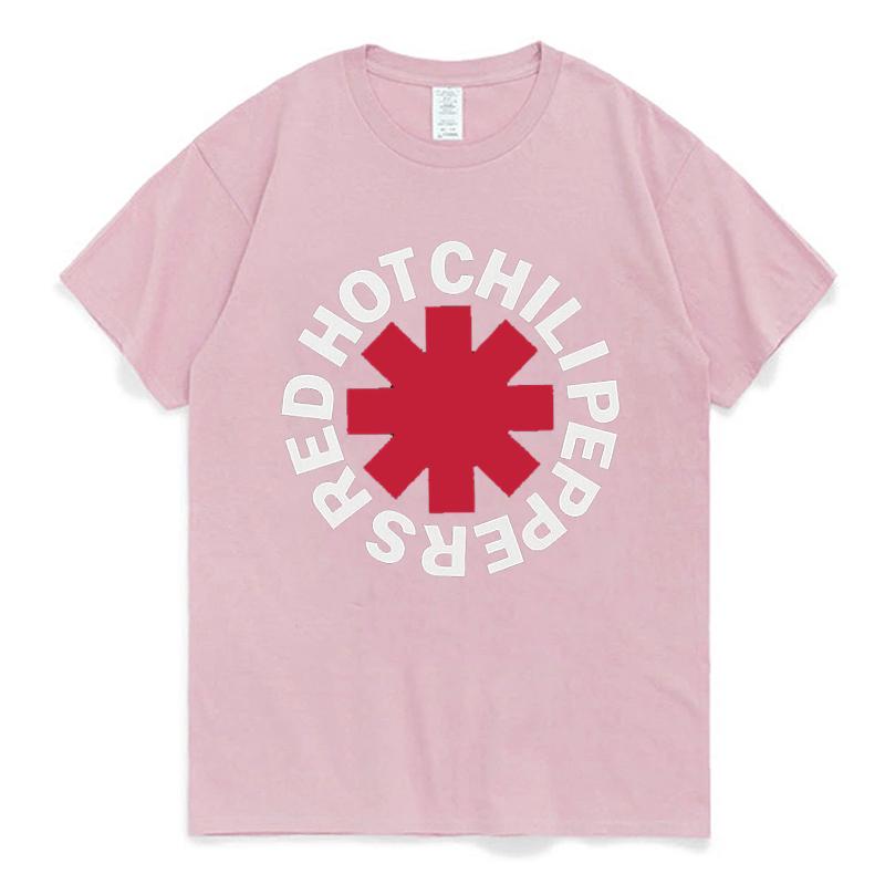Винтажная футболка Red Hot Chili Peppers с эффектом потертости, женская/мужская, уличная одежда, с коротким рукавом, повседневная, модная, с круглым вырезом, хлопковая, топы
