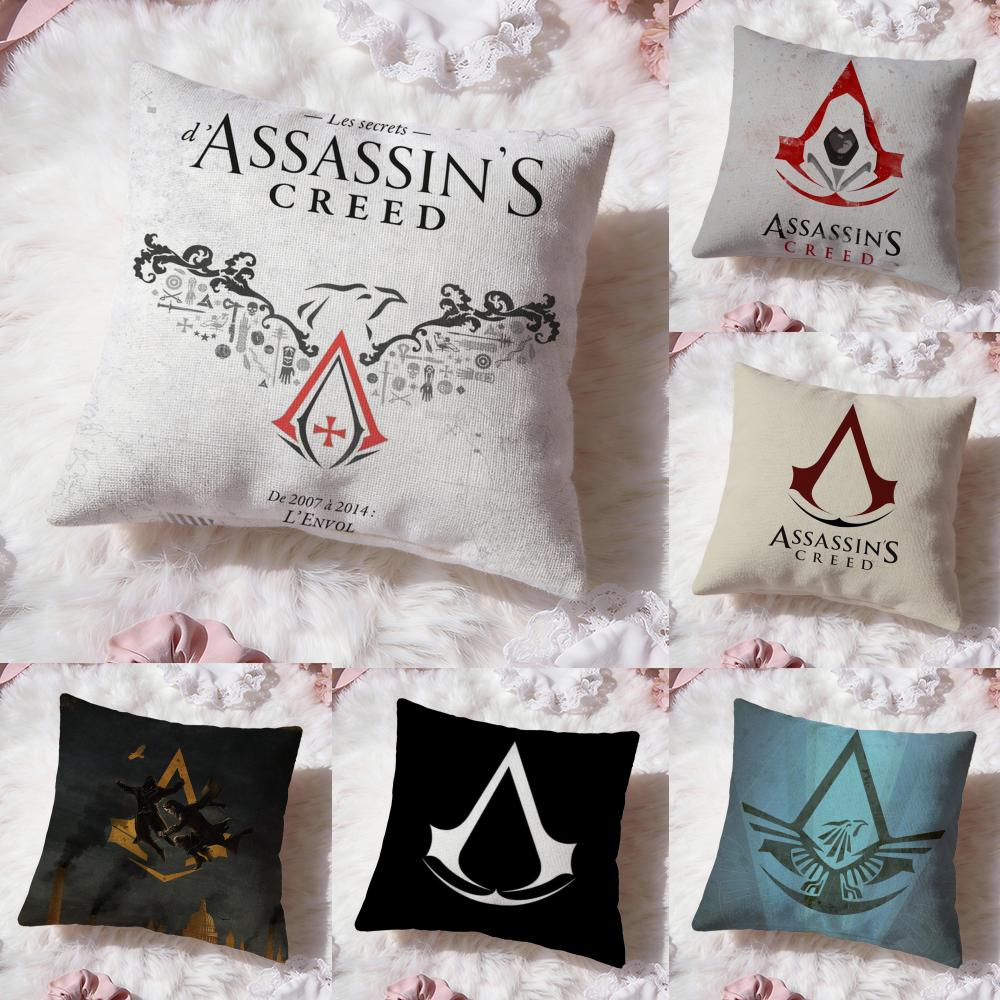 Игровой A-Assassins CreedS Наволочка Премиум Комфорт Двусторонняя Наволочка - Дизайн "Два в Одном" для Любой Комнаты и Салона Автомобиля