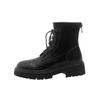 Leather Martin Boots Women'S Short Thin Boots Popular Autumn And Winter Short Boots Women'S Versatile Inner Velvet Knight Boots