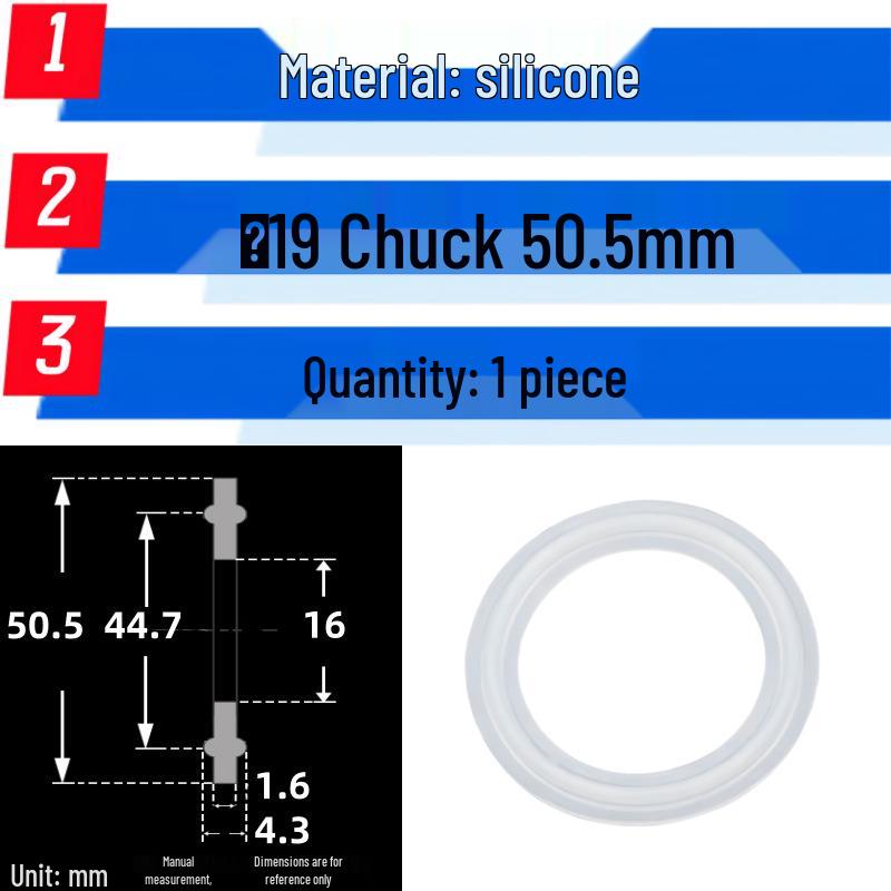 Silicone Quick-Release Sealing Ring & PTFE EPDM Fluoro Rubber Gasket Set