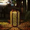 Retro Solar Hanging Lantern with Handle Atmosphere Lamp Lawn Decoration Led Solar Light  Courtyard