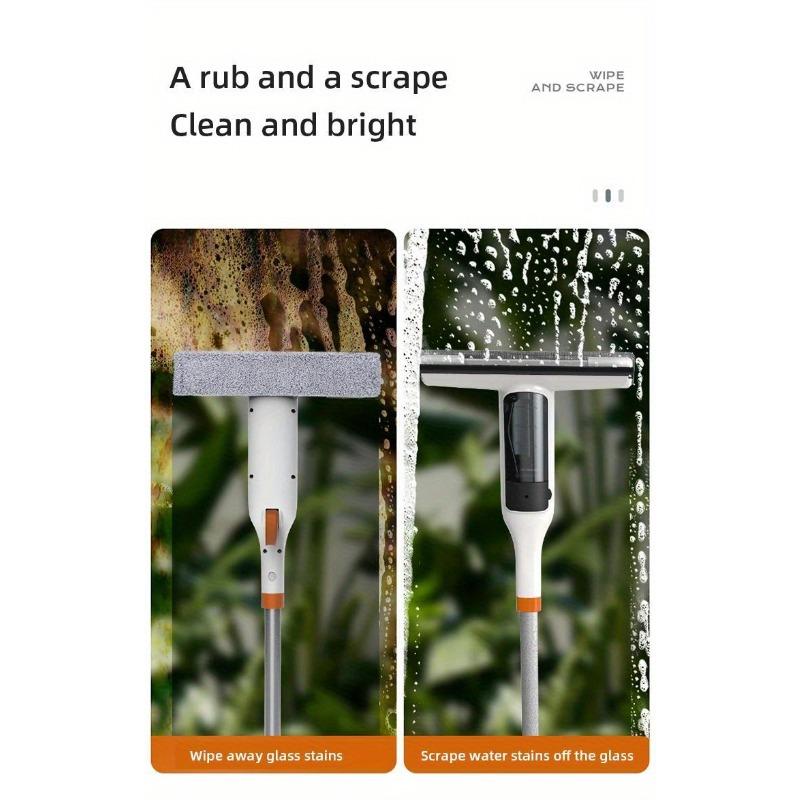 Набор для чистки стекол Набор для чистки стекол 3 в 1 | Распылитель, мытье и скребок — идеально подходит для высоких окон, душевых дверей и автомобильных стекол