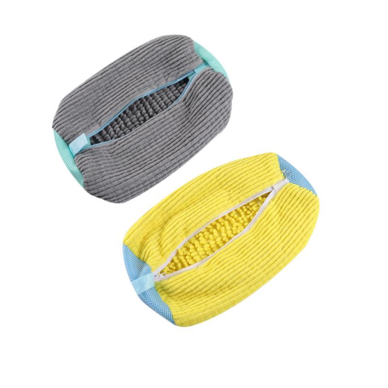 Мешки для стирки Обувной мешок для стиральной машины-на молнии Мешок для стирки с богатым пухом внутри, Идеально подходит для кроссовок и повседневной обуви