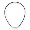 Bandel Muta Healthcare Necklace Wave Magnetic Necklace Black X [BANDEL] (49cm, Silver)