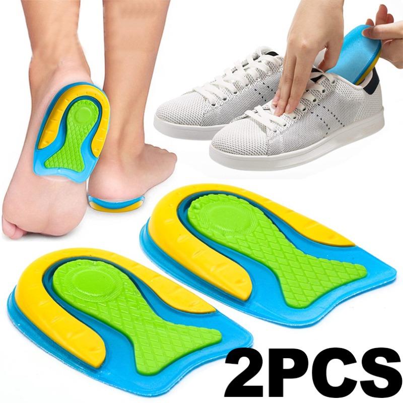 1 пара невидимых увеличивающих пяточную подушечку, силиконовые гелевые носки, ортопедическая подушка для пятки, подушка для пятки, подошва, стелька для ног для женщин и мужчин
