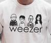 Футболка Weezer Панк-рок на Премиум Винтажной Черной Футболке Comfort Colors