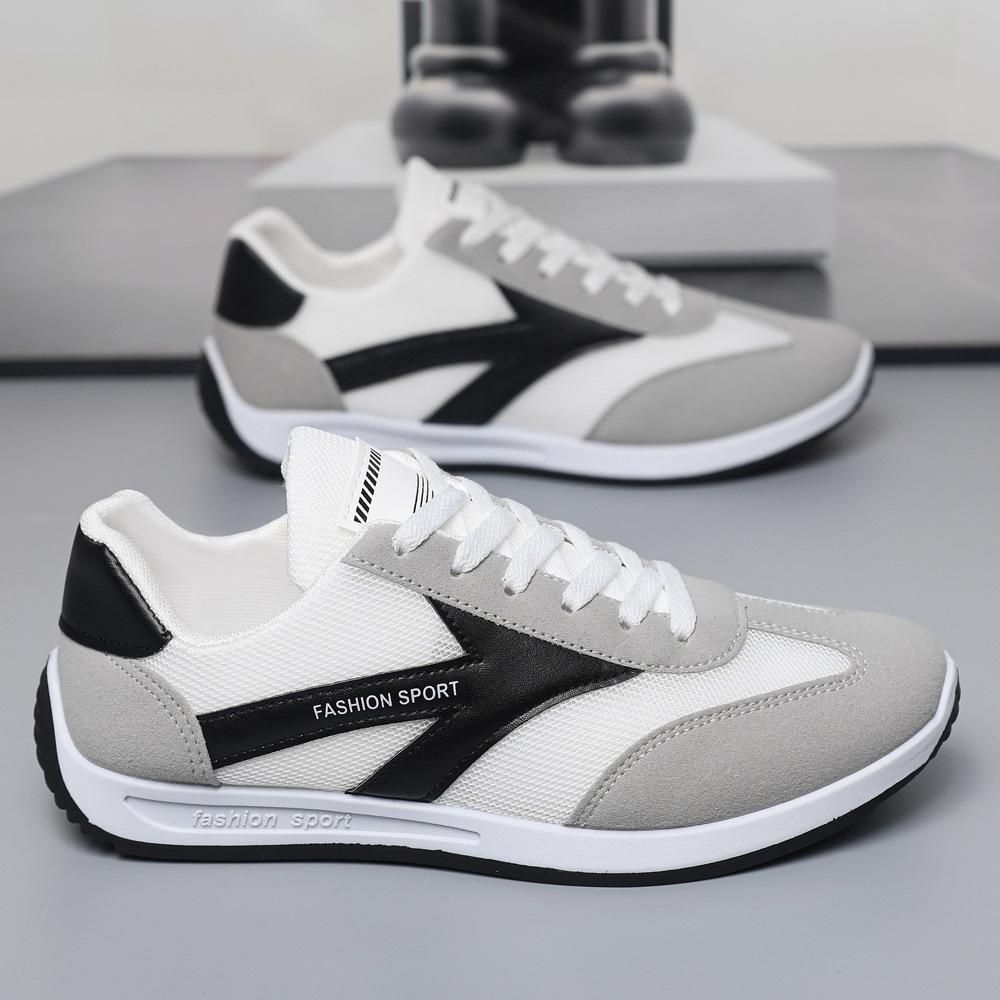 Студенческие легкие кроссовки 2025 года, новые летние корейские версии, модные мужские спортивные туфли, сетчатые повседневные кроссовки Forrest Gump