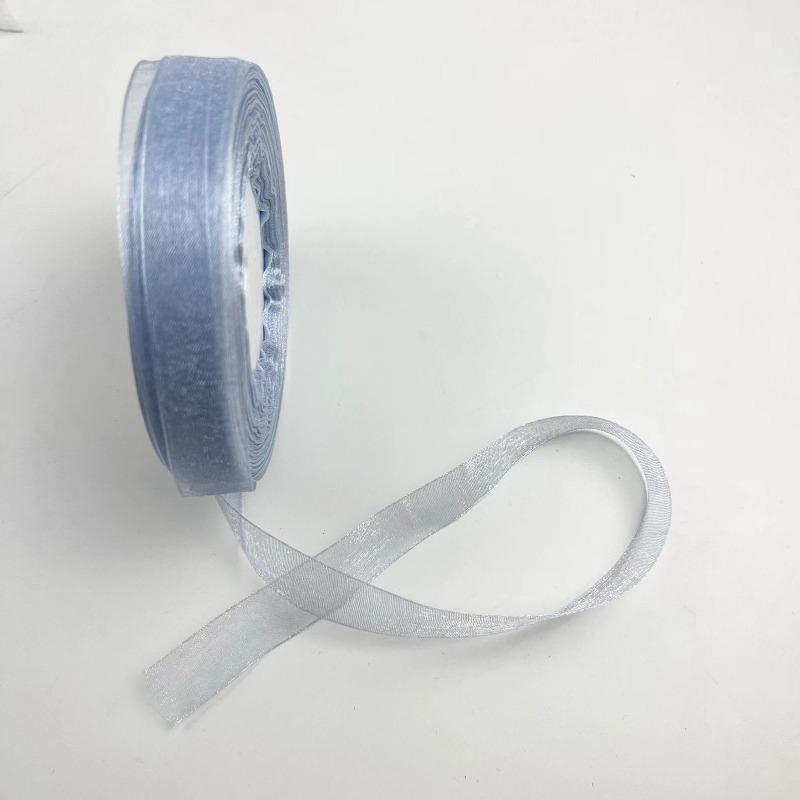 10 ярдов рулон однотонной органзы лента волнистый край лента «рыбий хвост» для букетов цветов подарочная упаковка свадебные украшения