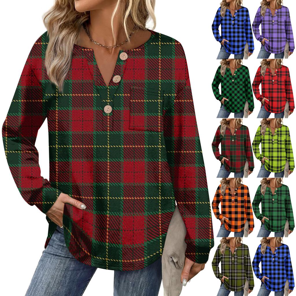 Women's Retro Printed Fashionable Long-sleeved Top