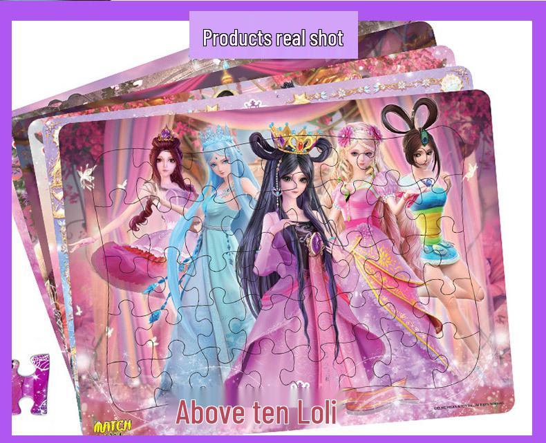 Clearance Ye Luoli Fairy Dream 100-Piece Jigsaw Puzzle for Ages 3-8: Princess-themed Early Education Toy