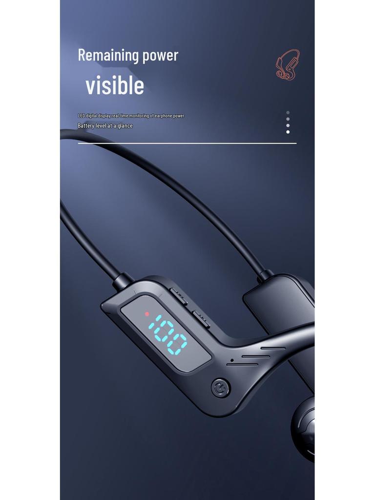 Водонепроницаемые спортивные Bluetooth-наушники с костной проводимостью X7 с цифровым дисплеем