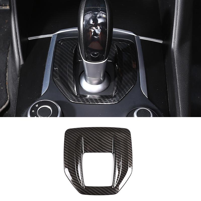 ABS углеродное волокно, центральная консоль, панель переключения передач, рамка, накладка, наклейки для Alfa Romeo Giulia 2017-интерьер