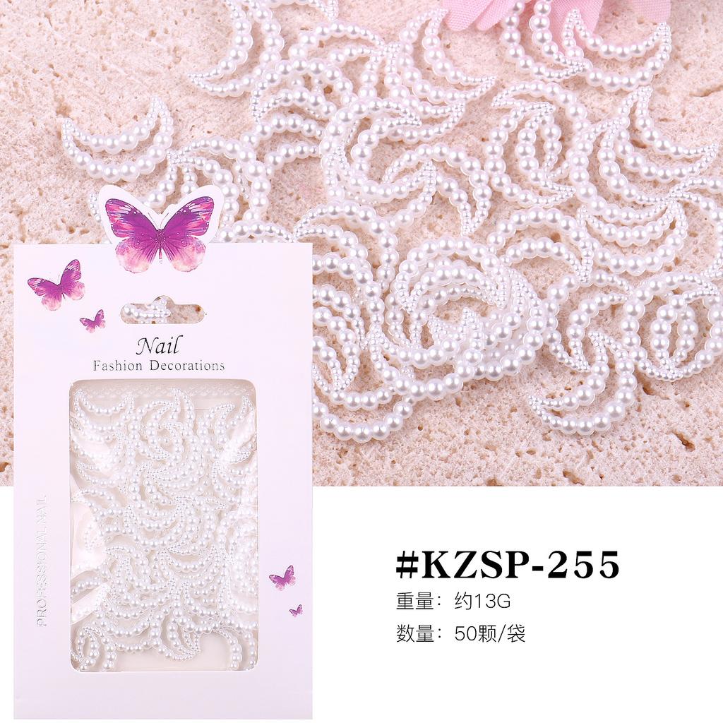 Bagged Three-Dimensional Butterfly Love Nail Art Jewelry Abs Resin Nail Art Pearl Nail Art Decoration Change