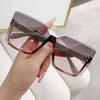 New Borderless Square Sunglasses Women's  Designer Fashion Sun Glasses Women Outdoor Travel Eyewear UV400 Oculos De Sol
