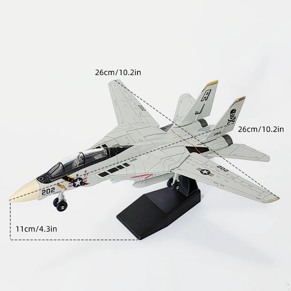 Истребитель F-14 1:72, собранная пластиковая модель самолета (включая дисплейную стойку), домашний дисплей и коллекция, креативные подарки