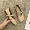 2024Shallow Mouth Casual Woman Shoe Square Toe Female Footwear Elegant Soft Autumn Modis Comfortable Moccasin Dress Fall  Summer