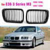 ЧЕРНАЯ решетка радиатора E36 ABS передняя сменная решетка капота для BMW E36 1997 1998 1999 для BMW 318i 323i 325i 320i 328i