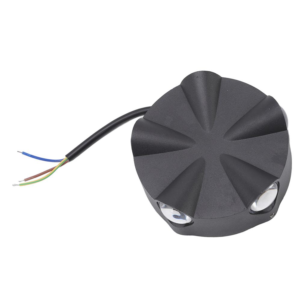 Wall Sconce LED Simple Round Aluminum Outdoor Waterproof Black Wall Light 5W 5LED Five Sides