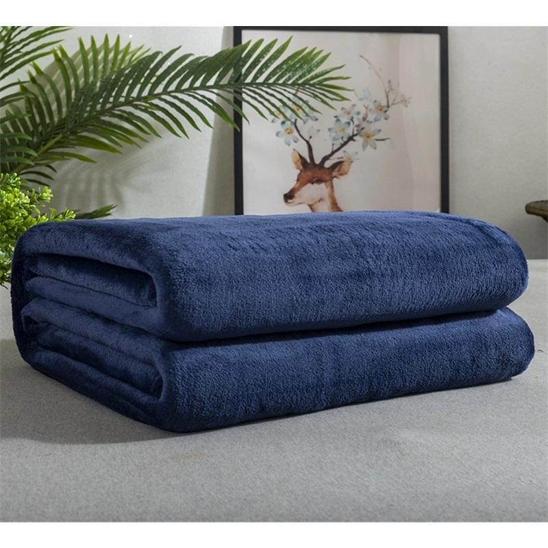 Фланелевый плед Летний Кондиционер Накидка Мягкий Флис Офисный Плед для Сна Однослойный Двусторонний Плюшевый Плед на Все Сезоны