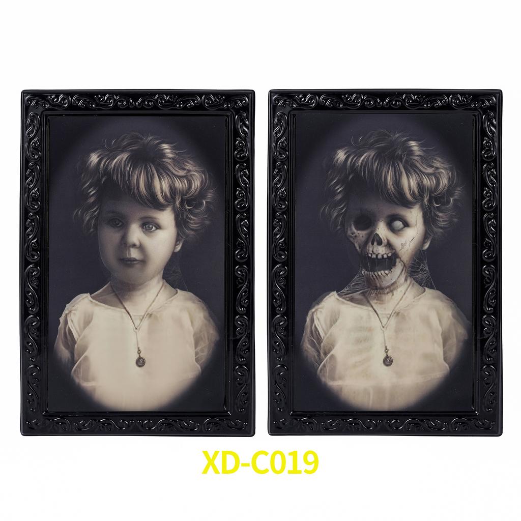 3D изменяющееся лицо привидение фоторамка украшения на Хэллоуин ужасы ремесла украшения для дома с привидениями реквизит для вечеринки на Хэллоуин